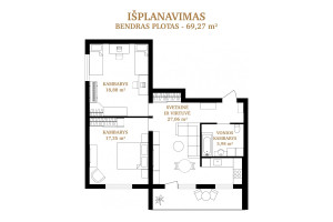 Parduodamas butas Eitminų g., Pašilaičiai, Vilniaus m., Vilniaus m. sav., 70.00 m² ploto 3 kambariai 17