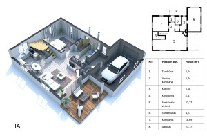 Parduodamas namas Ramunių g., Šiūparių k., Klaipėdos r. sav., 165 m2 ploto, 2 aukštai 9