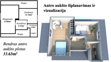 Parduodamas namas Aušros g., Gargždų m., Klaipėdos r. sav., 104.5 m2 ploto, 2 aukštai 9