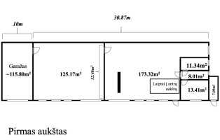 Parduodamos gamybinės, kitos paskirties, sandėliavimo patalpos Plieno g., Klaipėdos m., Klaipėdos m. sav., 631 m2 ploto 22