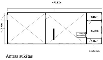 Parduodamos gamybinės, kitos paskirties, sandėliavimo patalpos Plieno g., Klaipėdos m., Klaipėdos m. sav., 631 m2 ploto 23
