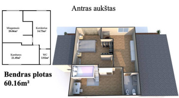 Parduodamas namas Klaipėdos r. sav., Alksnių k., Švyturio g., 281.13 m2 ploto, 1 aukštai 19