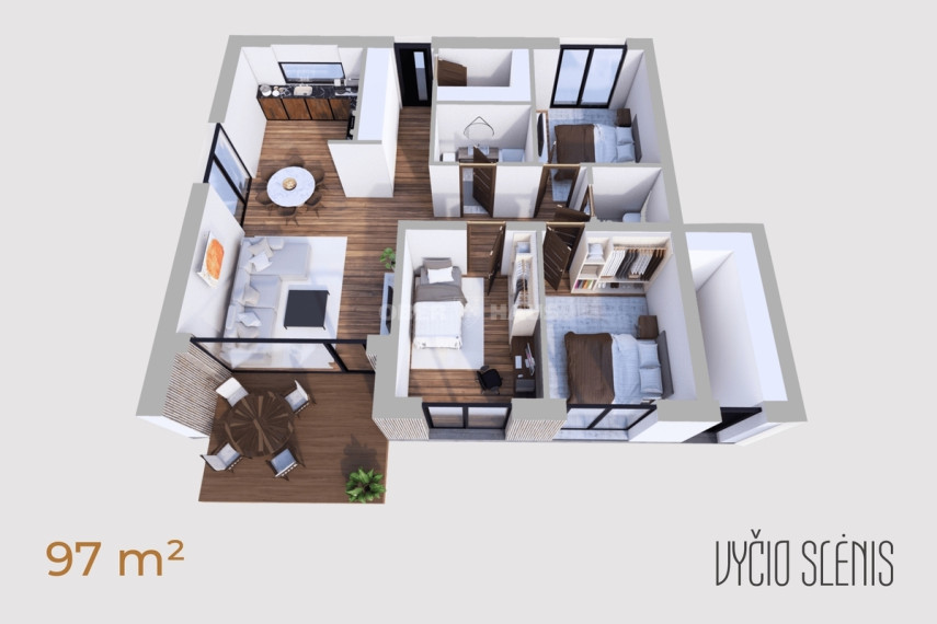 Parduodamas namas Žilvičio g., Nemėžio k., Vilniaus r. sav., 115 m2 ploto, 1 aukštai 6