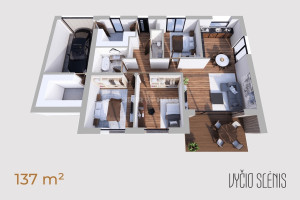 Parduodamas namas Žilvičio g., Nemėžio k., Vilniaus r. sav., 115 m2 ploto, 1 aukštai 10