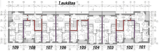 Parduodamas butas Dovo Zauniaus g., Paupiai, Klaipėdos m., Klaipėdos m. sav., 52.52 m2 ploto, 3 kambariai 9