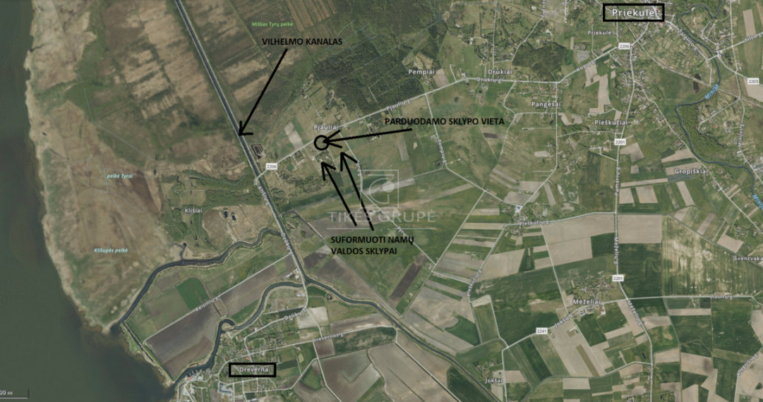 Parduodamas sklypas Pjaulių k., Klaipėdos r. sav., 129 a ploto 4