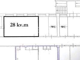 Nuomojamos administracinės, paslaugų, prekybos patalpos Tilžės g., Centras, Šiaulių m., Šiaulių m. sav., 28 m2 ploto 2