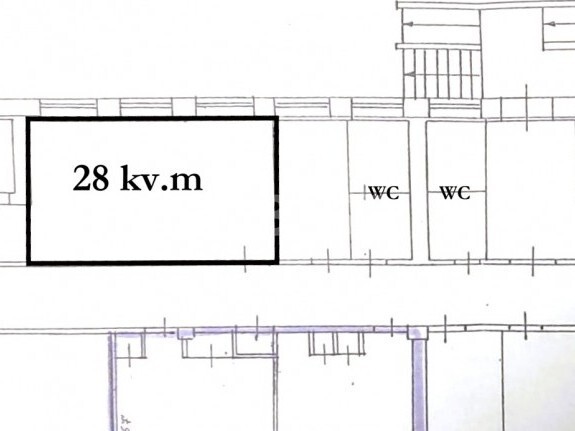 Nuomojamos administracinės, paslaugų, prekybos patalpos Tilžės g., Centras, Šiaulių m., Šiaulių m. sav., 28 m2 ploto 2