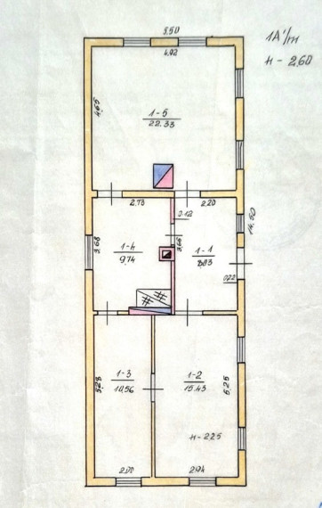 Parduodamas namas Daujėnų g., Pumpėnų mstl., Pasvalio r. sav., 66.09 m2 ploto, 1 aukštai 5