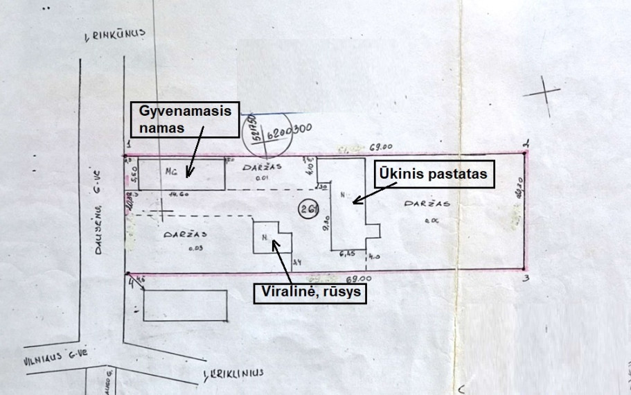 Parduodamas namas Daujėnų g., Pumpėnų mstl., Pasvalio r. sav., 66.09 m2 ploto, 1 aukštai 21