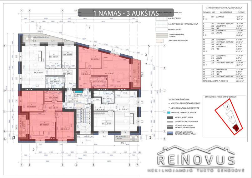 Parduodamas butas Paukščių tak., Žaliūkiai, Šiaulių m., Šiaulių m. sav., 62.88 m² ploto 3 kambariai 22