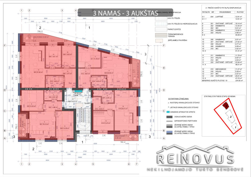 Parduodamas butas Paukščių tak., Žaliūkiai, Šiaulių m., Šiaulių m. sav., 62.88 m² ploto 3 kambariai 31