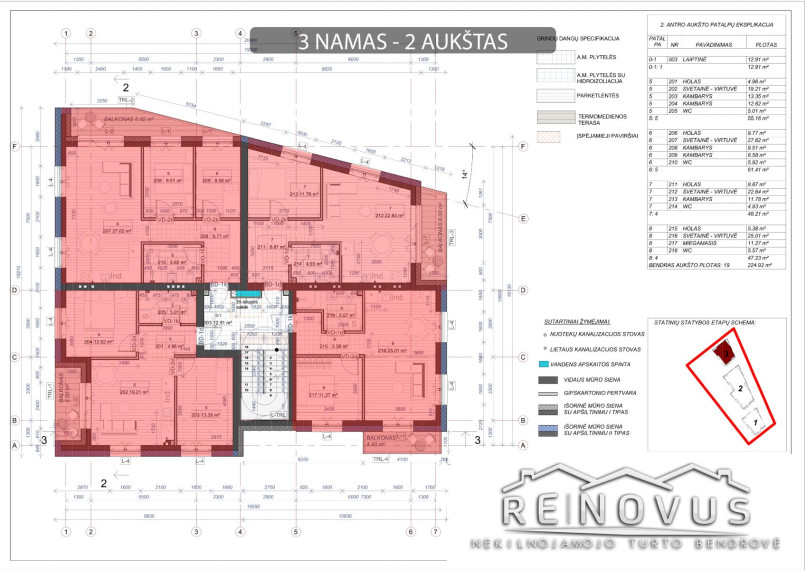 Parduodamas butas Paukščių tak., Žaliūkiai, Šiaulių m., Šiaulių m. sav., 62.88 m² ploto 3 kambariai 30