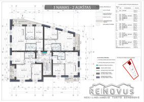 Parduodamas butas Paukščių tak., Žaliūkiai, Šiaulių m., Šiaulių m. sav., 62.88 m² ploto 3 kambariai 22