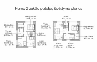 Parduodamas namas Papiškių g., Pilaitė, Vilniaus m., Vilniaus m. sav., 138.27 m2 ploto, 2 aukštai 5
