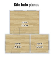 Parduodamas butas Karaimų g., Trakų m., Trakų r. sav., 41.33 m2 ploto, 2 kambariai 15