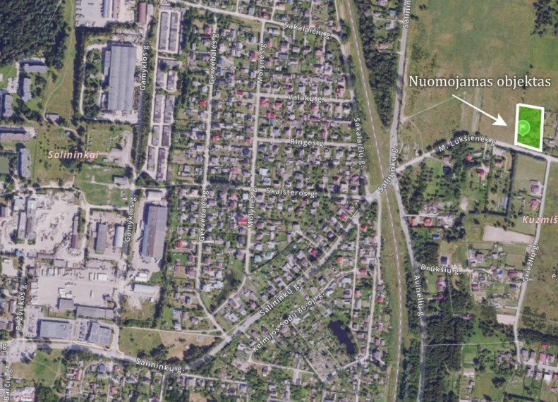 Nuomojamas sklypas Meilės Lukšienės g., Salininkai, Vilniaus m., Vilniaus m. sav., 42.89 a ploto 2