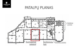 Nuomojamos patalpos Ukmergės g., Fabijoniškėse, Vilniuje, 40.23 kv.m ploto 11
