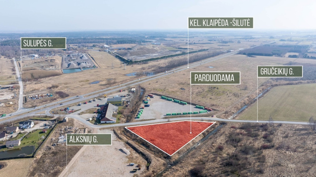 Parduodamas  sklypas Gručeikių g., Dumpių k., Klaipėdos r. sav., 64.92 a ploto 2