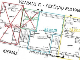 Nuomojamos administracinės, paslaugų, prekybos patalpos Vilniaus g., Centras, Šiaulių m., Šiaulių m. sav., 84 m2 ploto 2