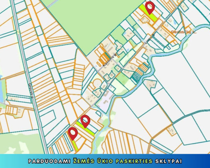 Parduodamas sklypas Gedinčių k., Šiaulių r. sav., 154 a ploto 1
