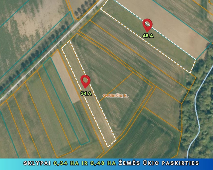 Parduodamas sklypas Gedinčių k., Šiaulių r. sav., 154 a ploto 6