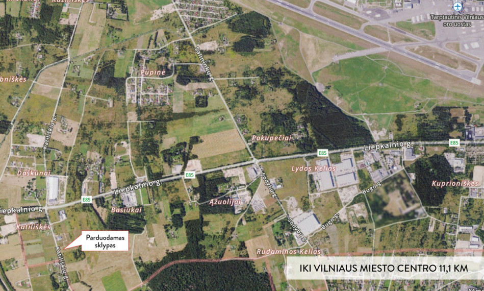 Parduodamas sklypas Katiliškių g., Liepkalnis, Vilniaus m., Vilniaus m. sav., 46 a ploto 5