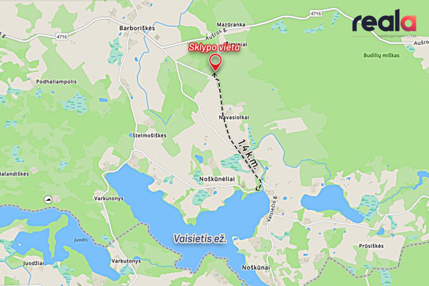 Parduodamas sklypas Navasiolkų k., 76 a ploto 4
