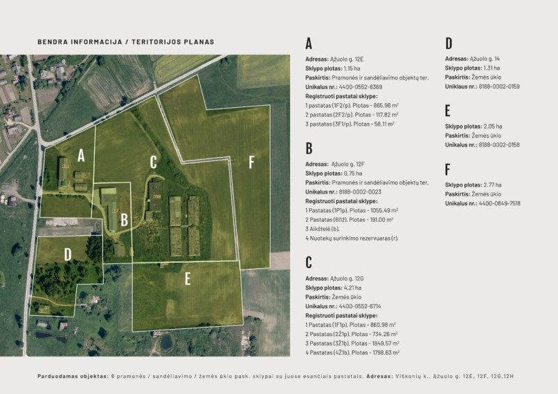 Parduodamos administracinės, gamybinės, kitos paskirties, paslaugų, prekybos, sandėliavimo patalpos Ąžuolo g., Viškonių k., Ukmergės r. sav., 7500 m2 ploto 4