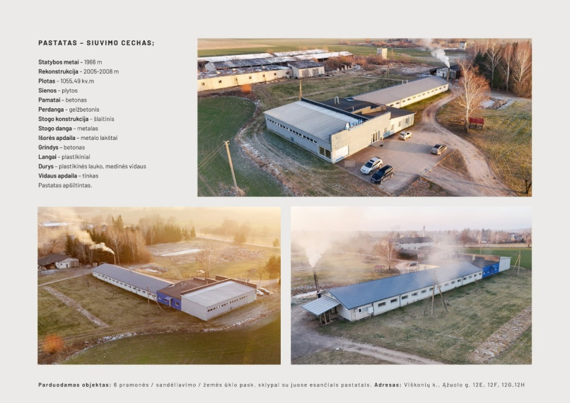 Parduodamos administracinės, gamybinės, kitos paskirties, paslaugų, prekybos, sandėliavimo patalpos Ąžuolo g., Viškonių k., Ukmergės r. sav., 7500 m2 ploto 13