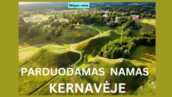 Parduodamas namas ir 35 arų sklypas Kernavėje, Pajautos g. 1