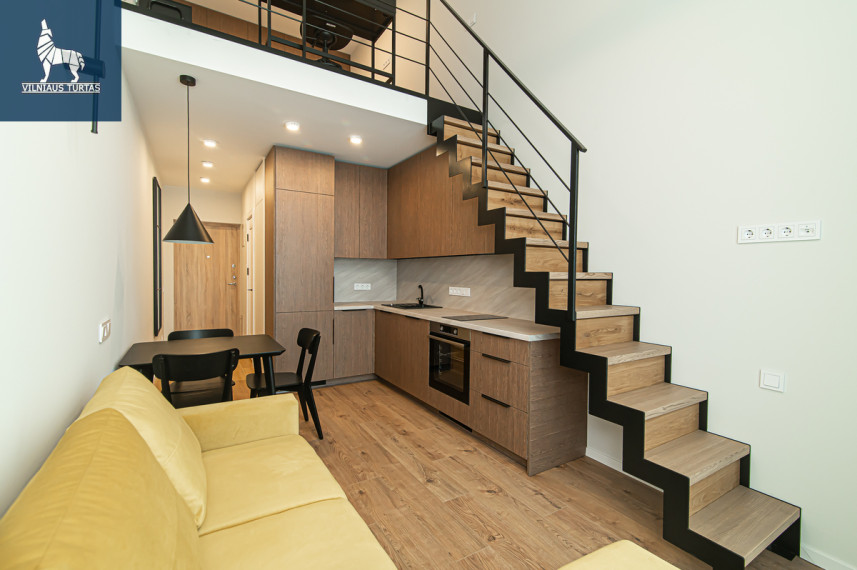 Parduodamas butas Geležinio Vilko g., Šnipiškės, Vilniaus m., Vilniaus m. sav., 34.1 m2 ploto, 2 kambariai 1