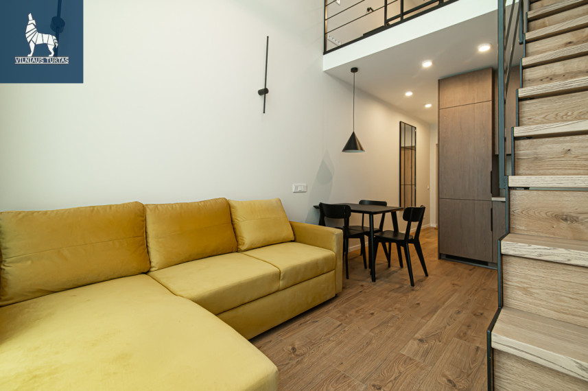 Parduodamas butas Geležinio Vilko g., Šnipiškės, Vilniaus m., Vilniaus m. sav., 34.1 m2 ploto, 2 kambariai 2