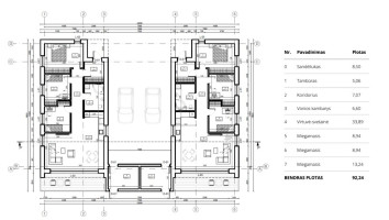 Parduodamas namas Bazilikų g., Stanaičių k., Kauno r. sav., 92.24 m2 ploto, 1 aukštai 26