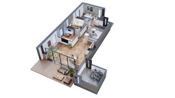 Parduodamas namas Bazilikų g., Stanaičių k., Kauno r. sav., 92.24 m2 ploto, 1 aukštai 23