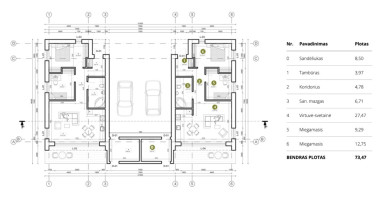 Parduodamas namas Bazilikų g., Stanaičių k., Kauno r. sav., 73.47 m2 ploto, 1 aukštai 26