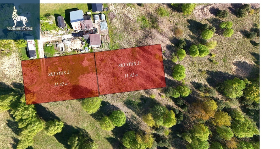 Parduodamas sklypas Viensėdžio g., Skaidiškių k., Vilniaus r. sav., 11.42 a ploto 1