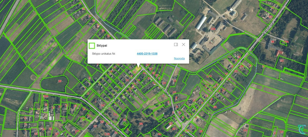 Parduodamas  sklypas Taikos g., Vandžiogalos mstl., Kauno r. sav., 14 a ploto 7