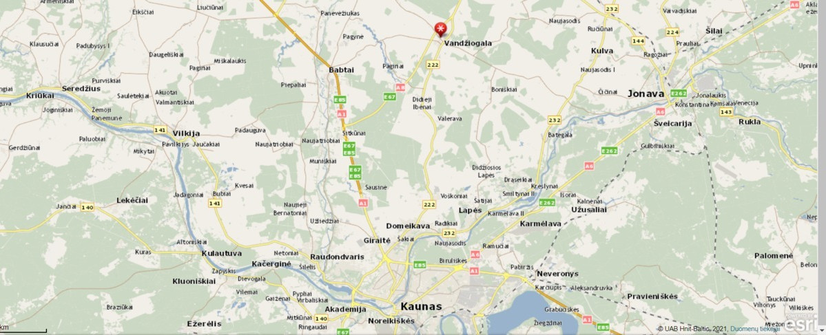 Parduodamas  sklypas Taikos g., Vandžiogalos mstl., Kauno r. sav., 14 a ploto 8
