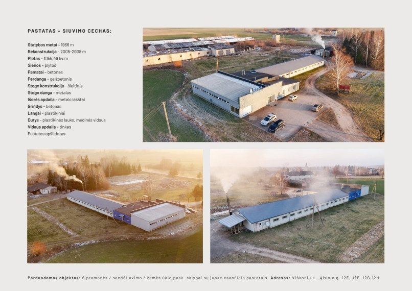 Parduodamos administracinės, gamybinės, kitos paskirties, paslaugų, prekybos, sandėliavimo patalpos Ąžuolo g., Viškonių k., Ukmergės r. sav., 7500 m2 ploto 13
