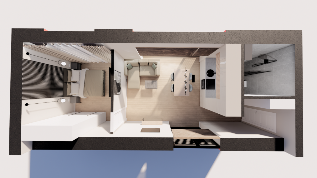 Parduodamas butas Jungtinė g., Aukštkiemių k., Klaipėdos r. sav., 55.74 m² ploto 3 kambariai 23