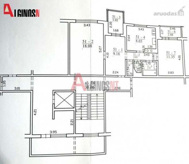Parduodamas butas Ryšininkų g., Rumpiškės, Klaipėdos m., Klaipėdos m. sav., 55 m² ploto 2 kambariai 7