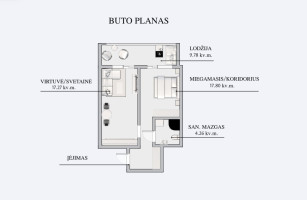 Parduodamas butas Taikos g., Justiniškės, Vilniaus m., Vilniaus m. sav., 49.11 m2 ploto, 2 kambariai 20