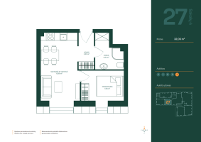 Parduodamas butas Sakalų g., Žvėrynas, Vilniaus m., Vilniaus m. sav., 32.05 m² ploto 2 kambariai 2