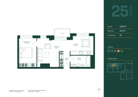 Parduodamas butas Sakalų g., Žvėrynas, Vilniaus m., Vilniaus m. sav., 51.68 m² ploto 2 kambariai 2