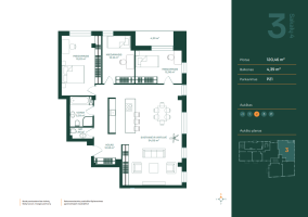 Parduodamas butas Sakalų g., Žvėrynas, Vilniaus m., Vilniaus m. sav., 120.46 m² ploto 4 kambariai 8
