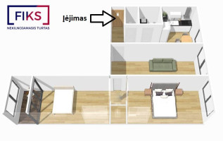 Parduodamas butas Hipodromo g., Aukštieji Šančiai, Kauno m., Kauno m. sav., 62.88 m² ploto 3 kambariai 14