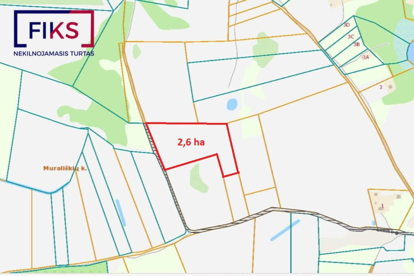 Parduodamas sklypas Murališkių k., Molėtų r. sav., 260.00 a ploto 4