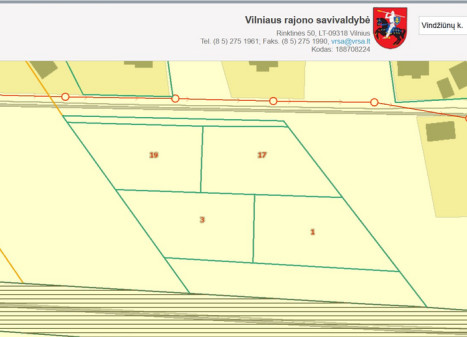 Parduodamas  sklypas Pasienio g., Vindžiūnų k., Vilniaus r. sav., 14 a ploto