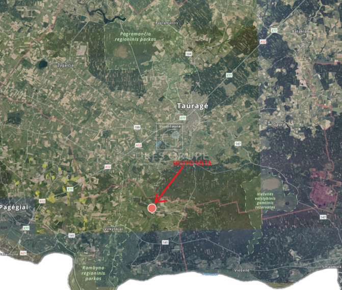 Parduodamas  sklypas Žagmantų k., Pagėgių sav., 17 a ploto 1